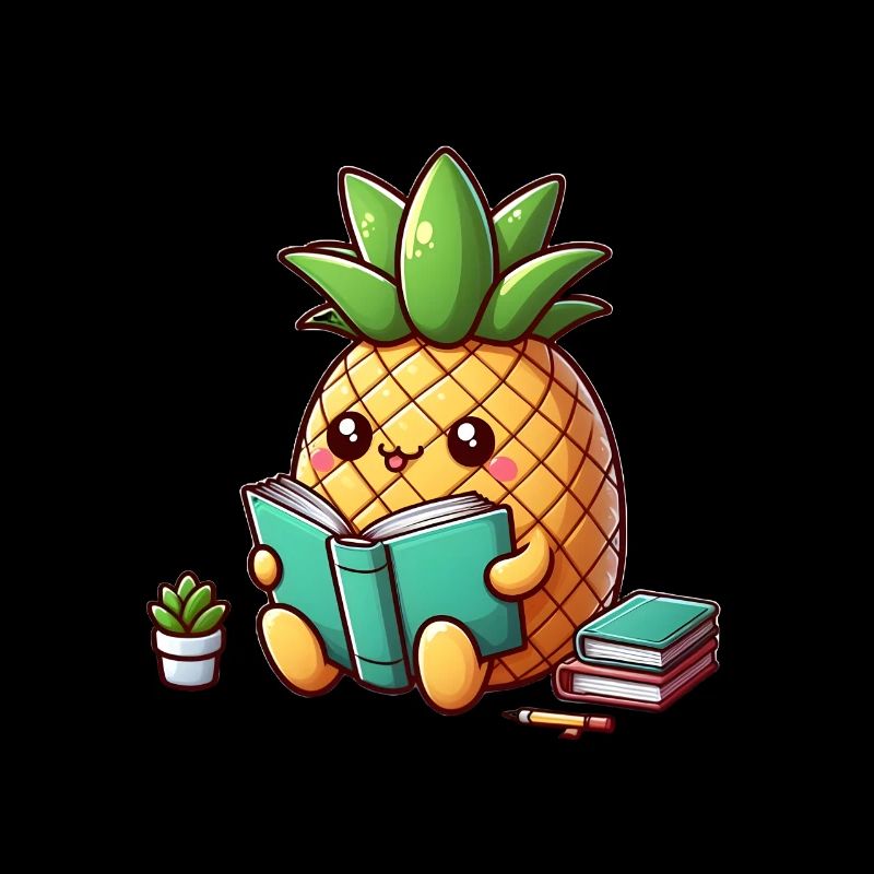 Lesende Ananas