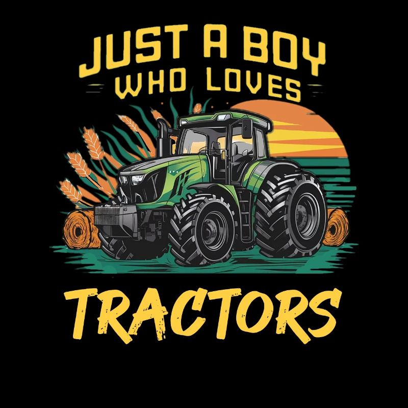 Juste un garçon qui aime les tracteurs