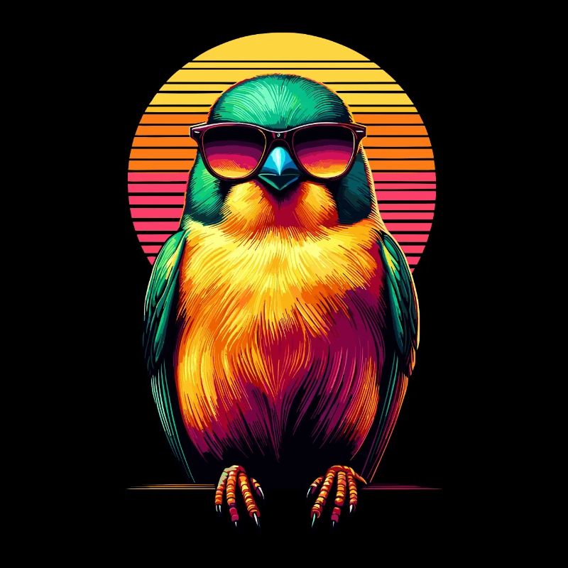 Retro Sunset Sunglasses Canary Birdwatching