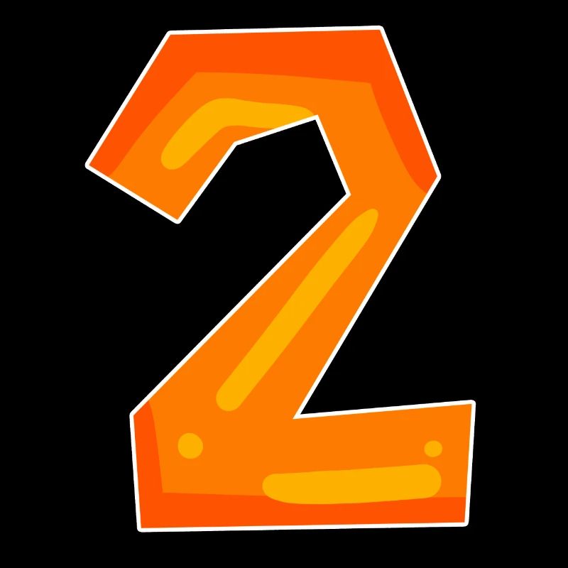 Two - 2 - Number Number