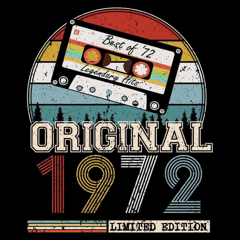 Vintage 1972 Cadeau Anniversaire 52 ans