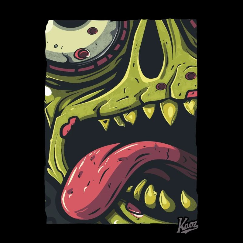 Zoom sur ce visage de zombie : effrayant et élégant !