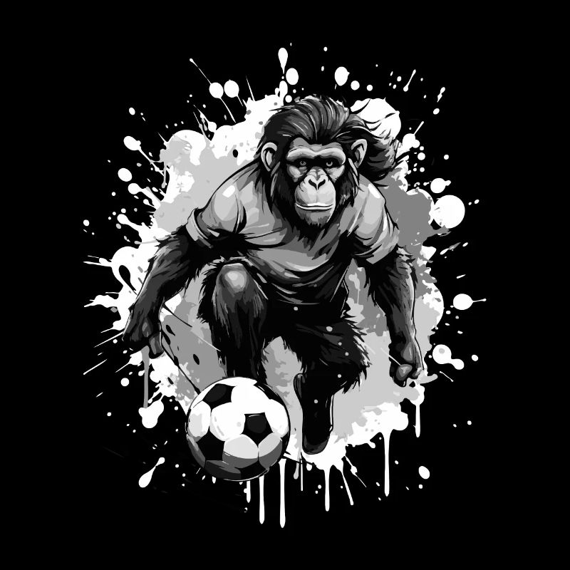 Affe Fussball Sport Mannschaft