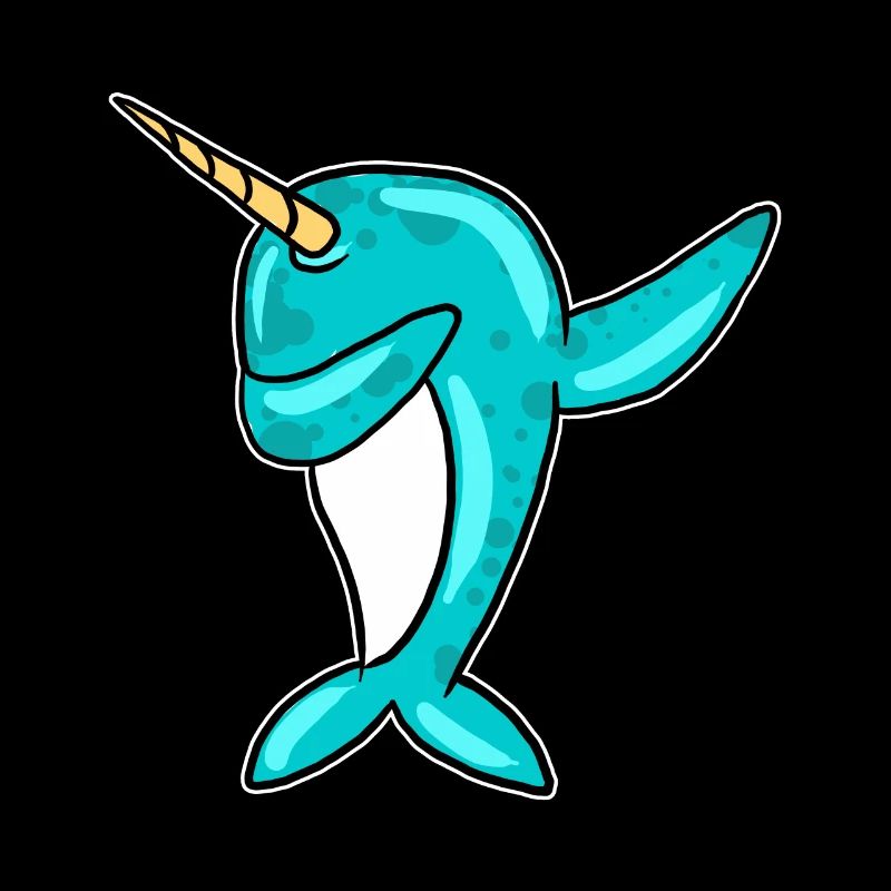 Dabbing Narval Drôle Licorne De La Mer Dab Cool