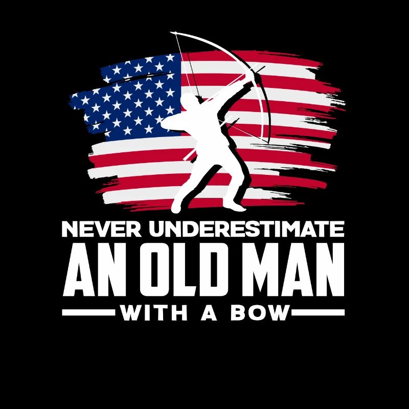 Alter Man Mit Einem Bogen Bogenschießen