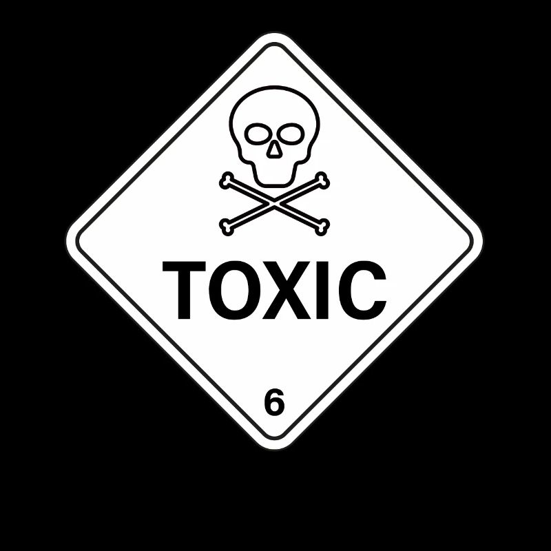 Giftige Vorsicht! Schädel