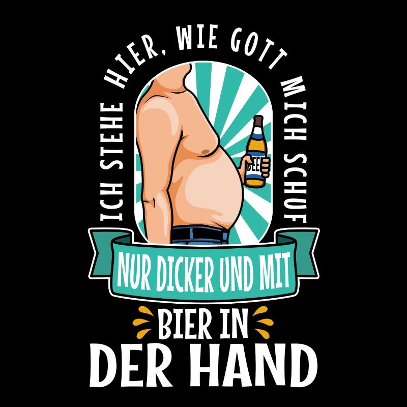 I stand here as God created me. Only thicker