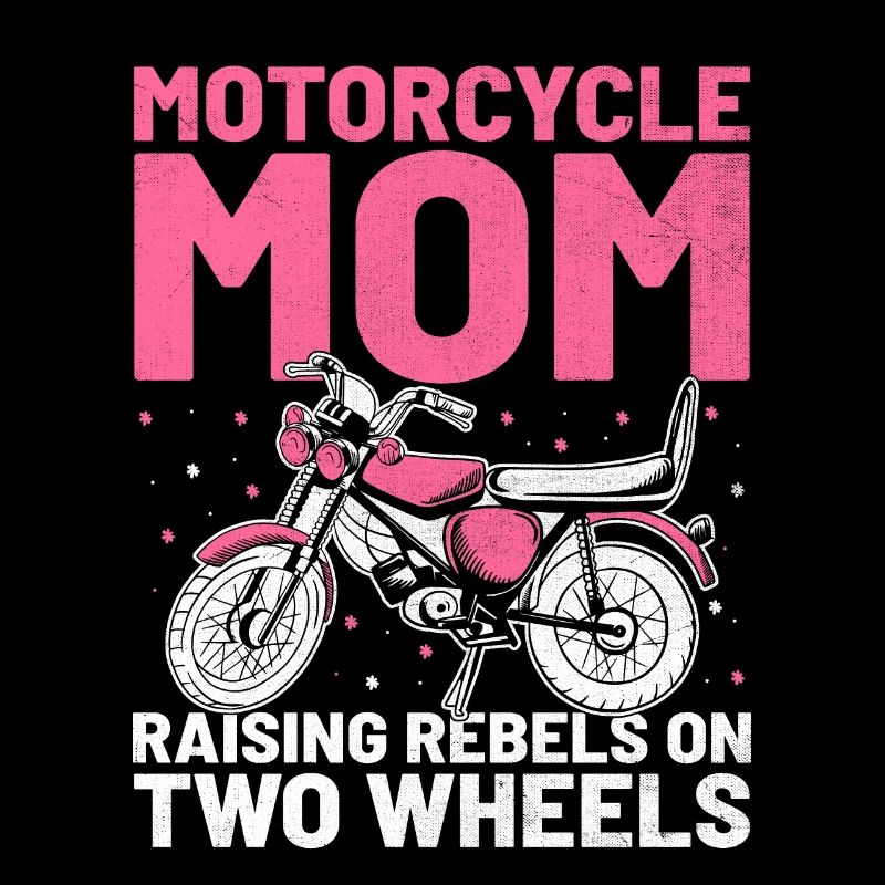 Motorrad-Mutter Zieht Rebellen Auf Zwei Rädern