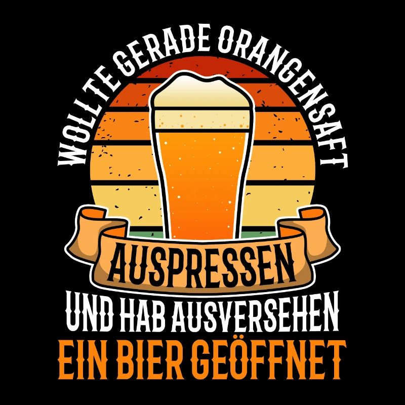 Squeezing orange juice accidentally opened beer