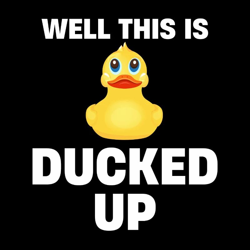 Eh bien, c’est Ducked Up, drôle de canard en caoutchouc pour