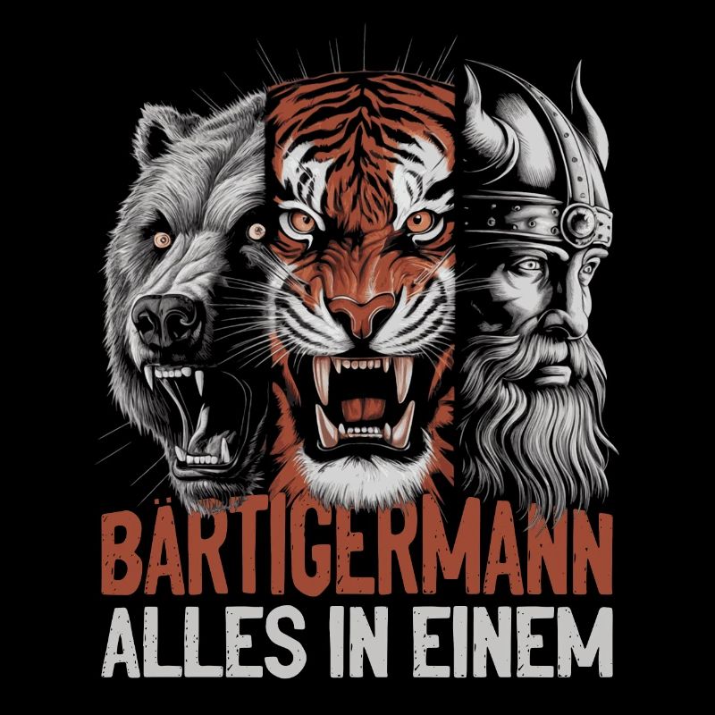 Bear, tiger, man – all in one powerful look