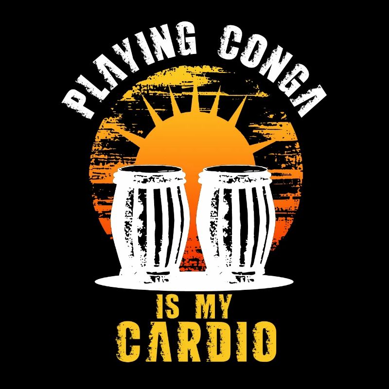 Jouer à la conga est mon cardio - Sunset et