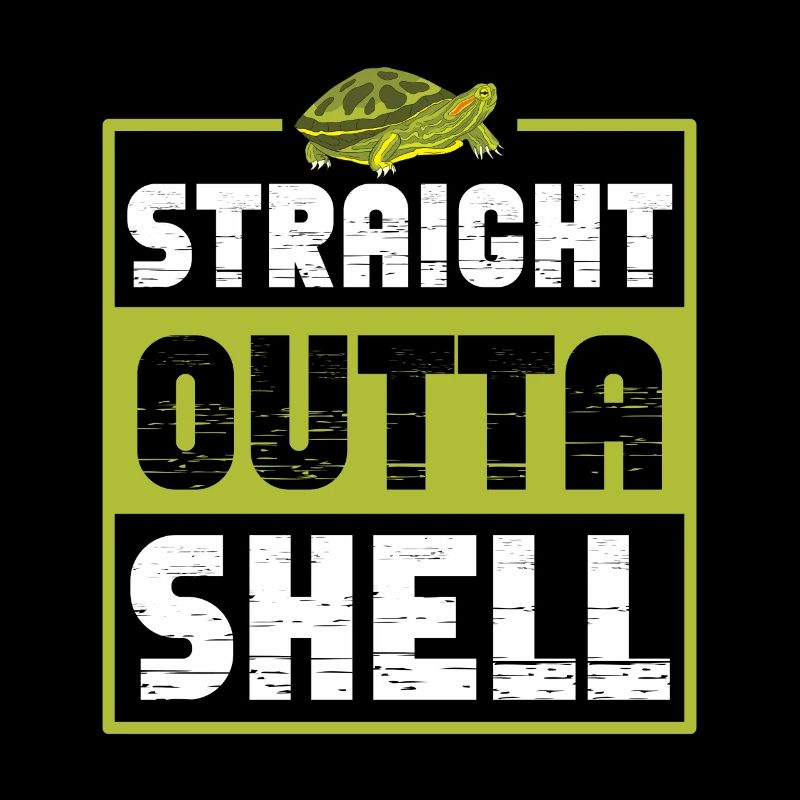 Straight Outta Shell Sea Turtle Red-Eared Slider