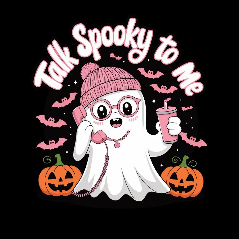 Halloween Ghost Funny Talk Spooky To Me