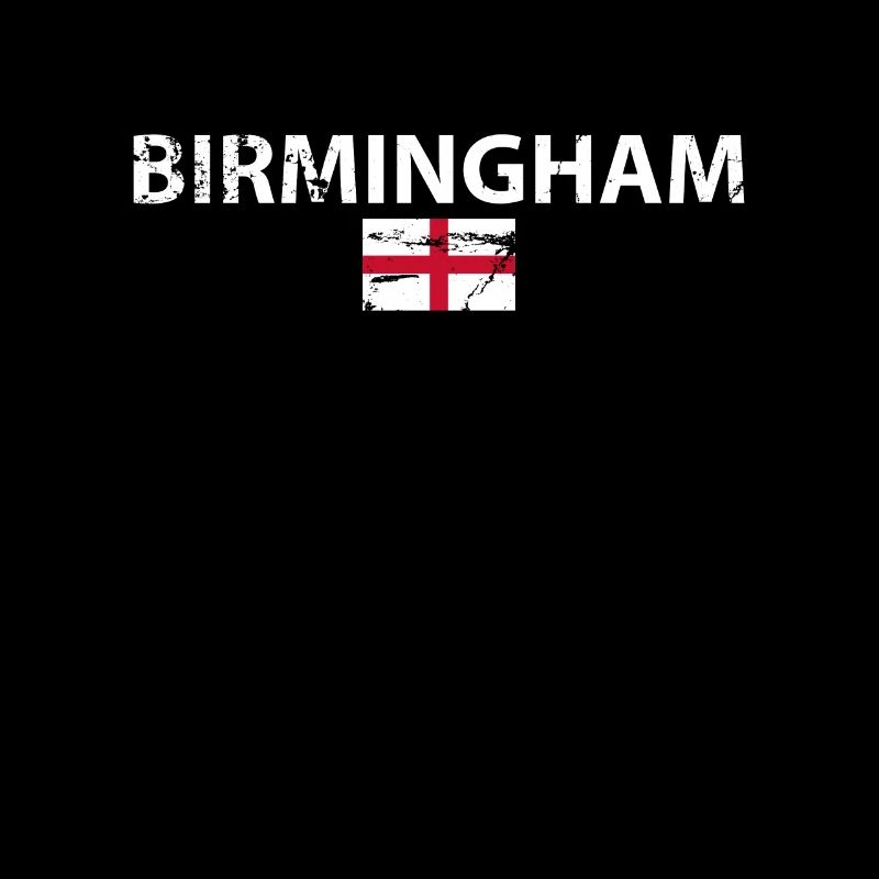 Birmingham, Angleterre, Vintage Drapeau Anglais