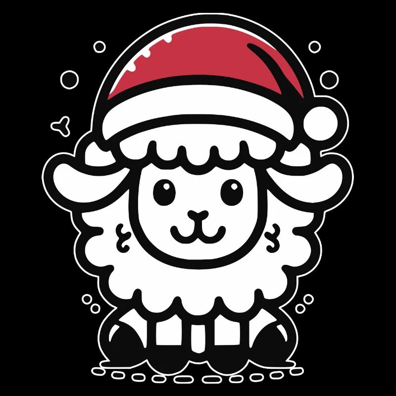Mouton mignon Mouton de Noël