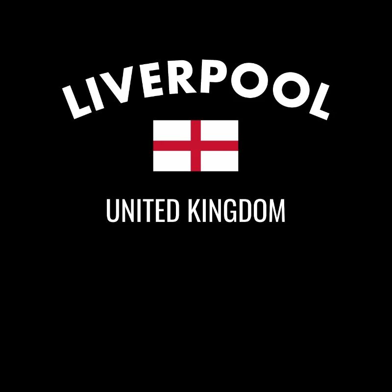 Liverpool Angleterre Anglais Drapeau Anglais