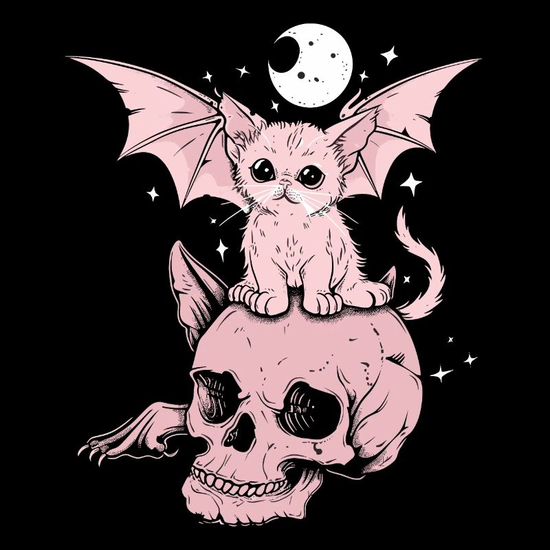 Kawaii Chat Pastel Goth Mignon Effrayant