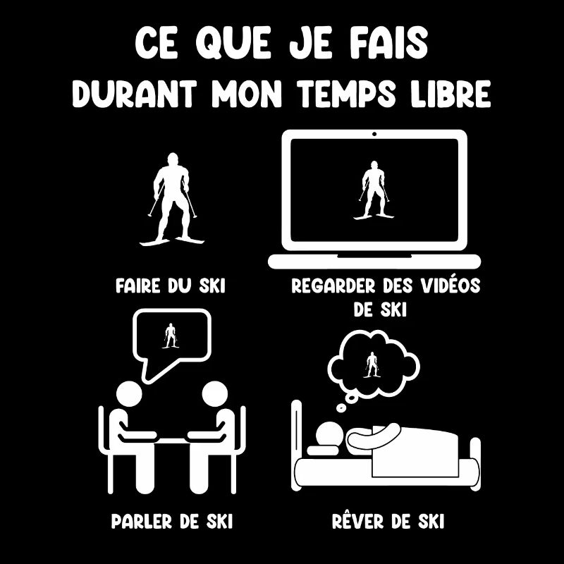 temps libre ski humour drôle