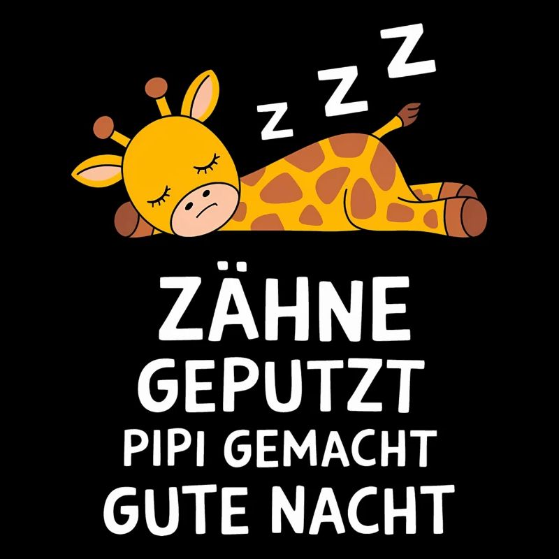 Pajama Nightgown Teeth Brushed Giraffe
