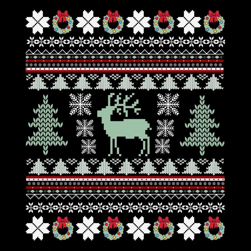 Retro Weihnachtsmuster