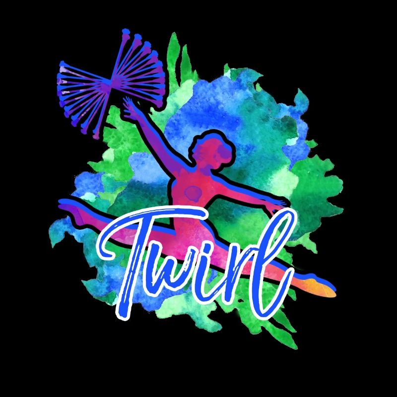 Cool Baton Twirling Colorful