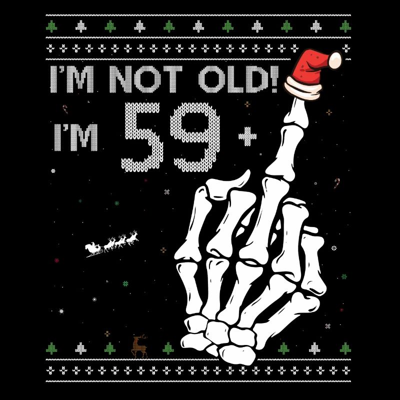 Ich bin 59 + 1 Mittelfinger - Spaß 60. Geburtstag
