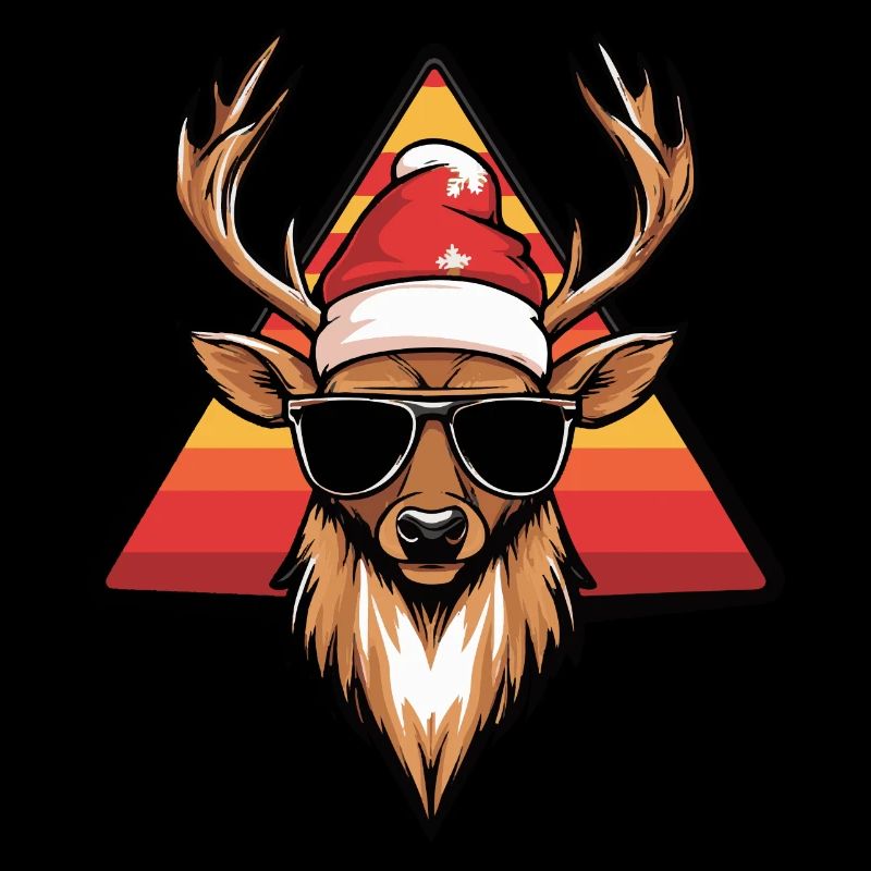 Deer Christmas Cool