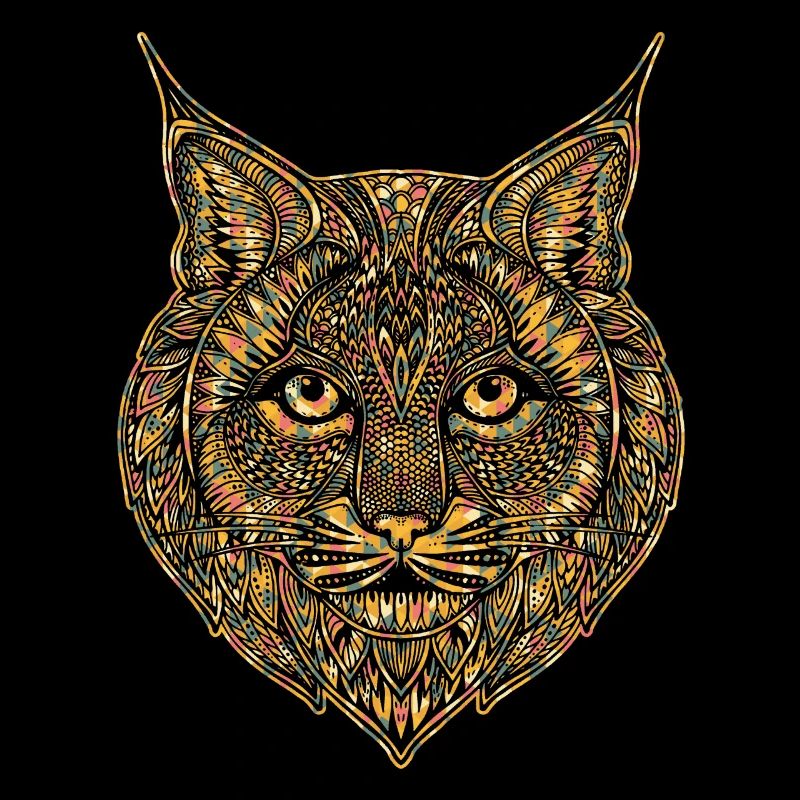 Bobcat Geometric Face