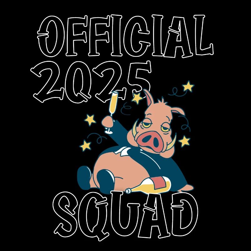 Official 2025 Squad, das Sylvester/Neujahrs-Design