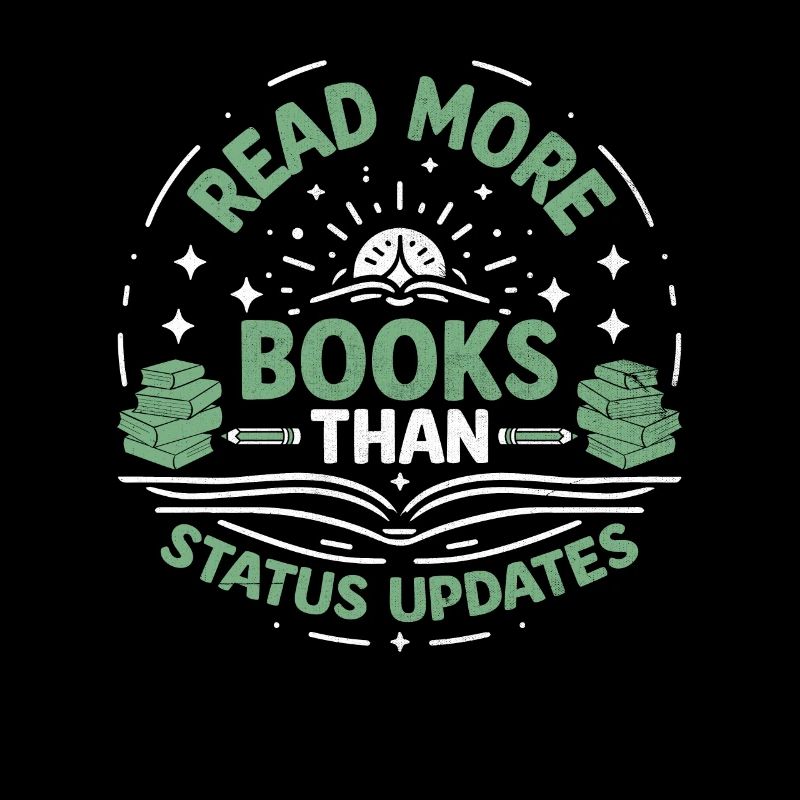 Lire plus de livres que de mises à jour de statut Bookworm