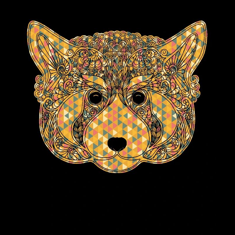 Red Panda Geometric