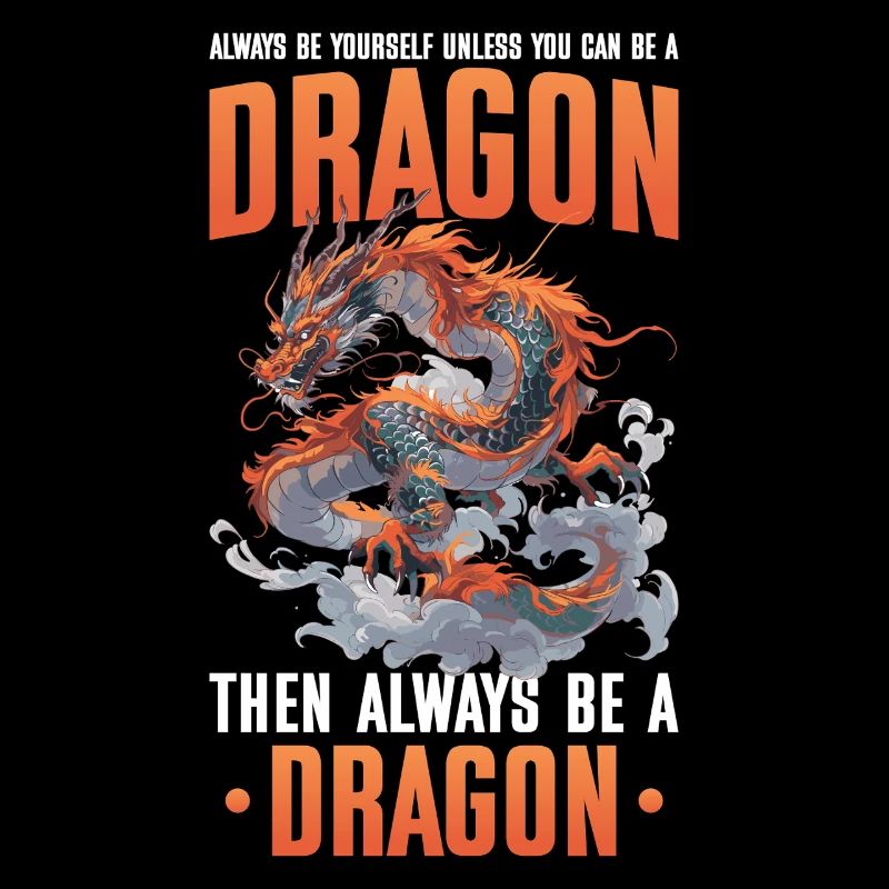 Drachen Drachendesign Sei immer du selbst