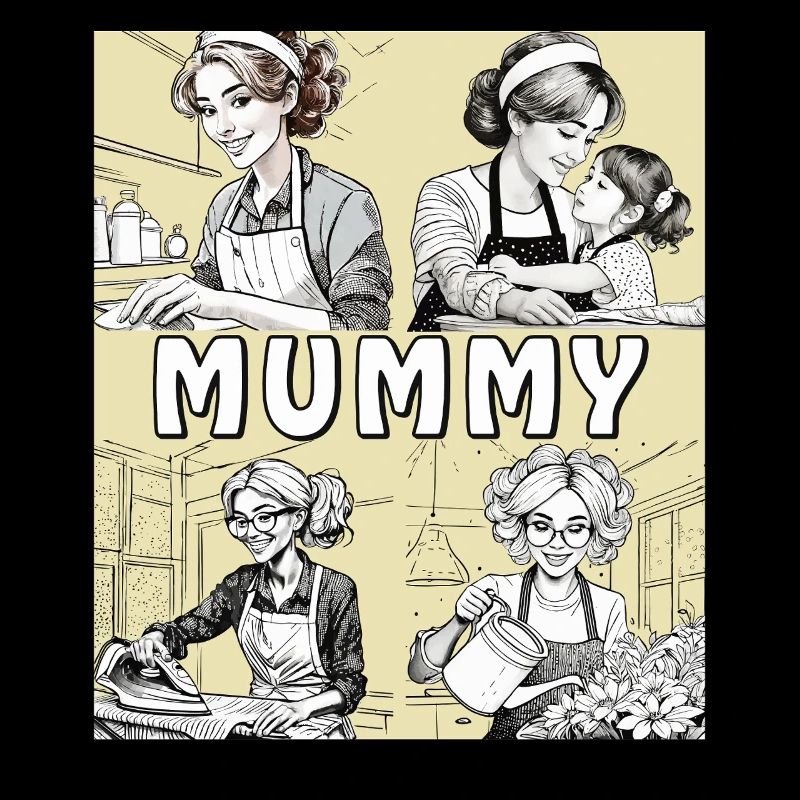 FRAU HAUSARBEIT MUMMY