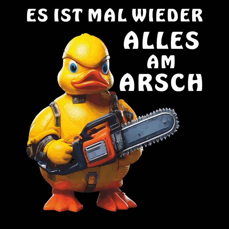 DUCK CHAINSAW ALL ON THE ASS