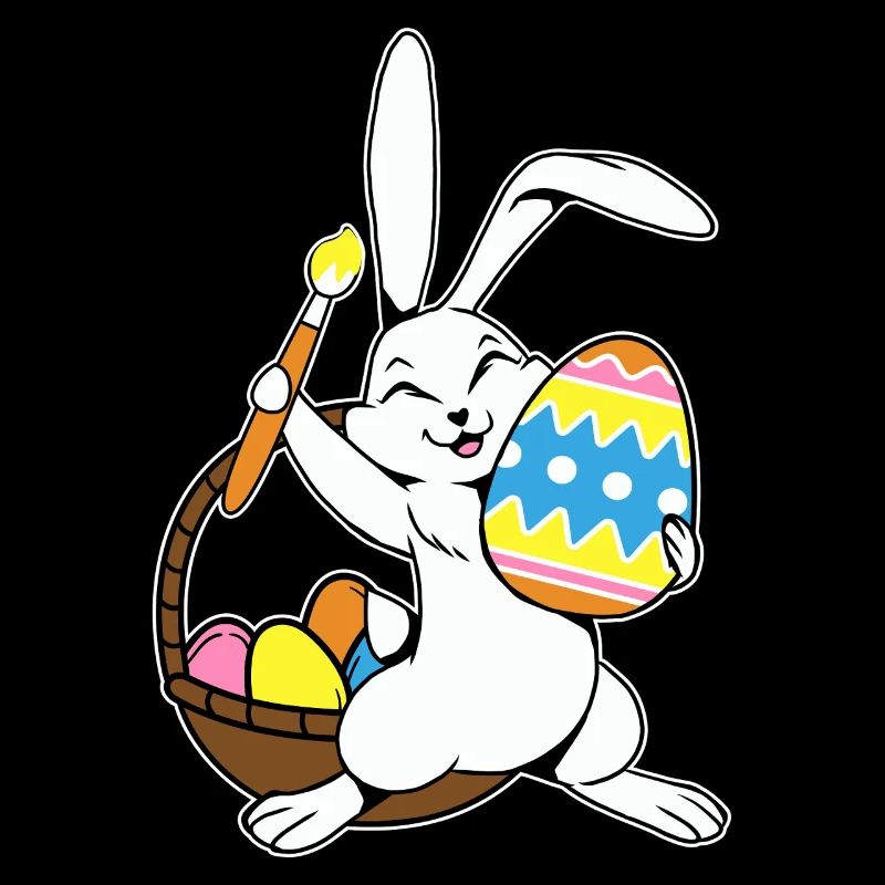 Easter Bunny Painted Easter Egg Painting Egg Hunt