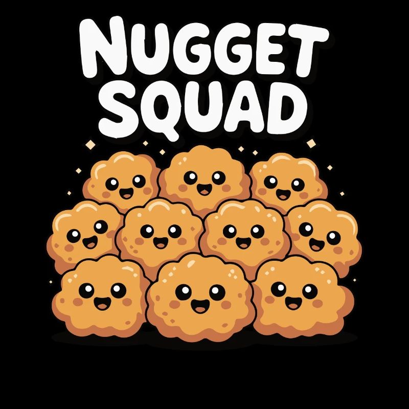 Chicken Nugget Squad Lustiges Essen Feinschmecker Fleisch