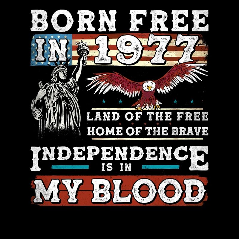 Né libre en 1977 - 48 ans de Patriot Pride &