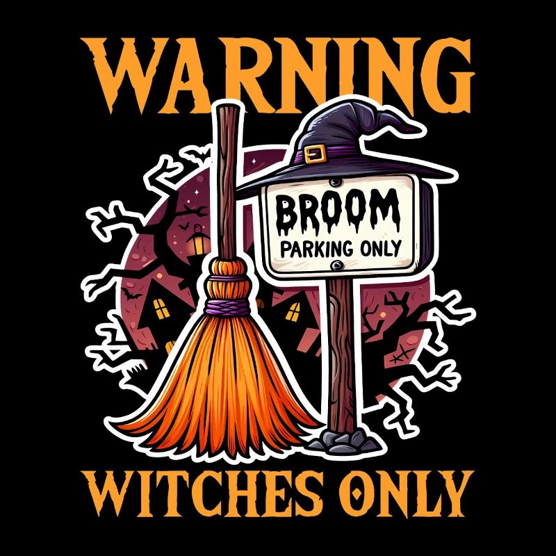 WARNUNG! HEXEN NUR - HALLOWEEN GESCHENK