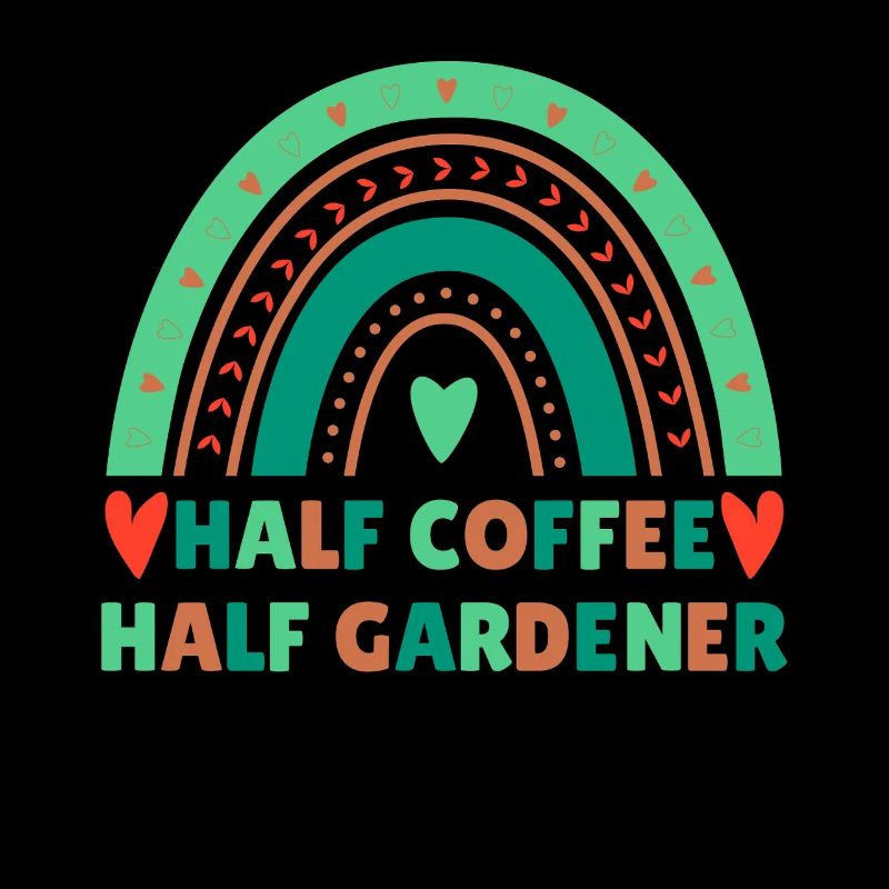 Kaffee Gärtner Spruch Design