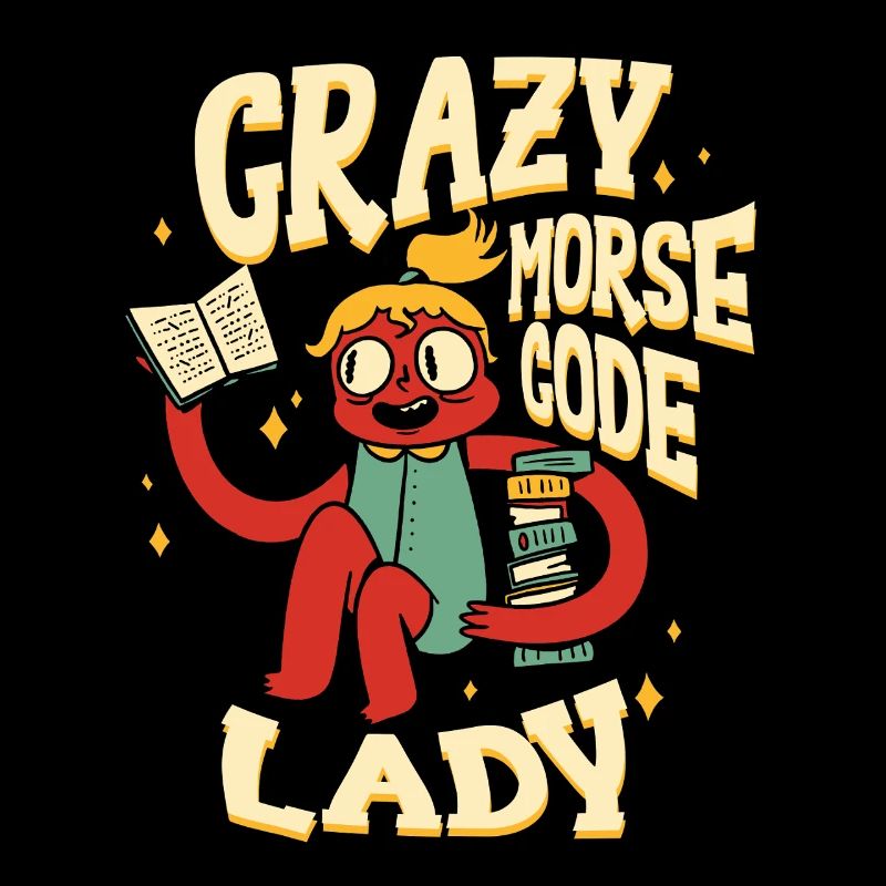 Morsecode Crazy Morse Code Lady