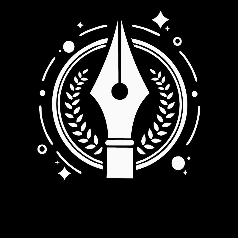 Calligraphy Art Feather Icon