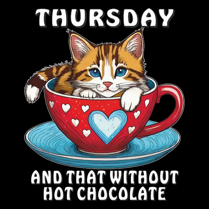CAT MUG THURSDAY AND THAT WITHOUT HOT