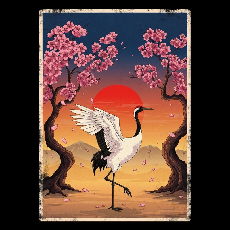 Japanese Crane Cherry Blossom
