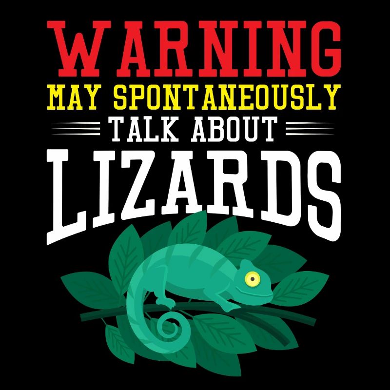 Fun Warning Lizard Talk Design