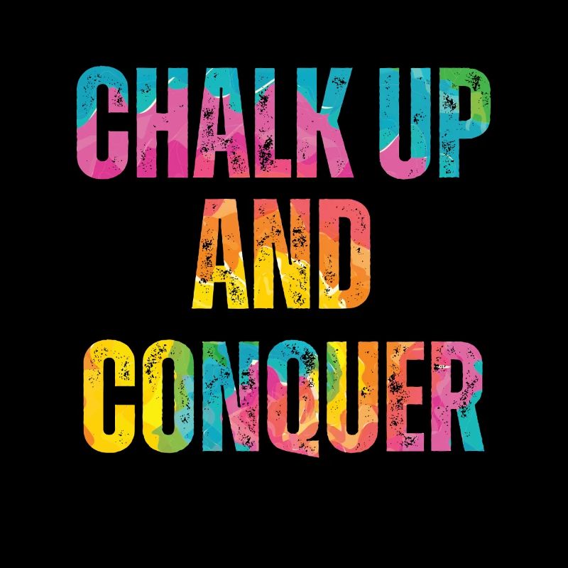 Boulderer Chalk Up Und Conquer Bouldering