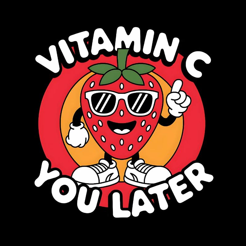 Vitamin C Fruit Funny Strawberry