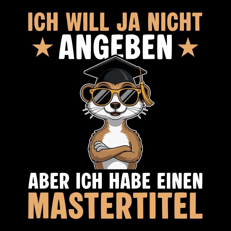 Studium bestanden Erdmännchen Master Abschluss
