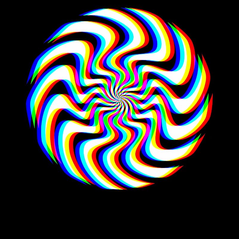 Spirale Glitch – Illusion Optique