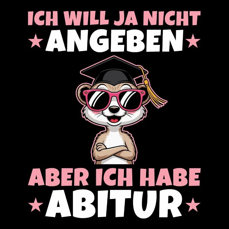 Abitur geschafft Erdmännchen Tochter Abi Geschenk